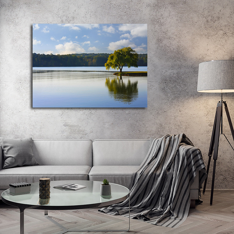 Willow Tree On The Tennessee River Wall Art