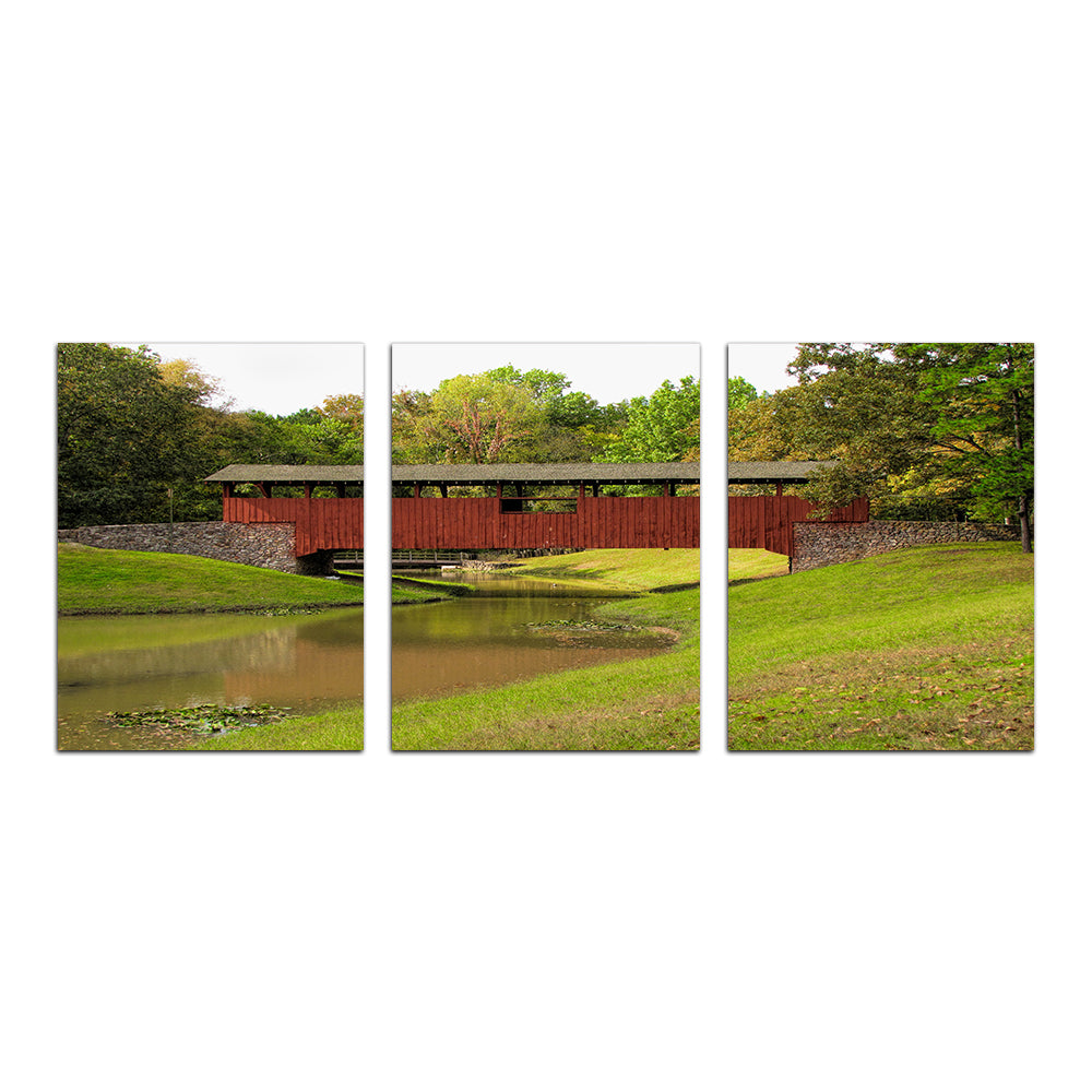 Burns Park Covered Bridge Wall Art