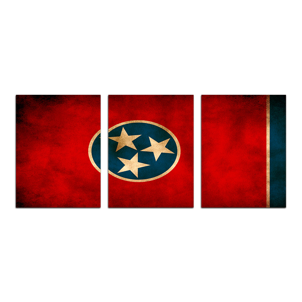 Tennessee Flag Grunge Wall Art