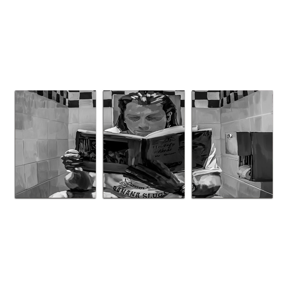 Toilet Reading Wall Art