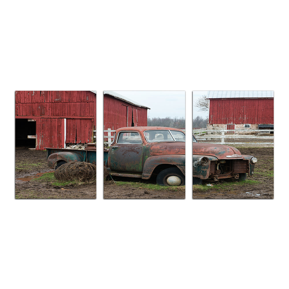 Old Wisconsin Dairy Farm Truck Wall Art