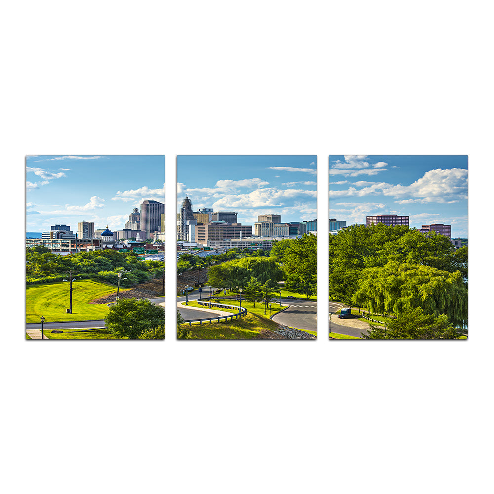 Hartford Downtown Cityscape Wall Art