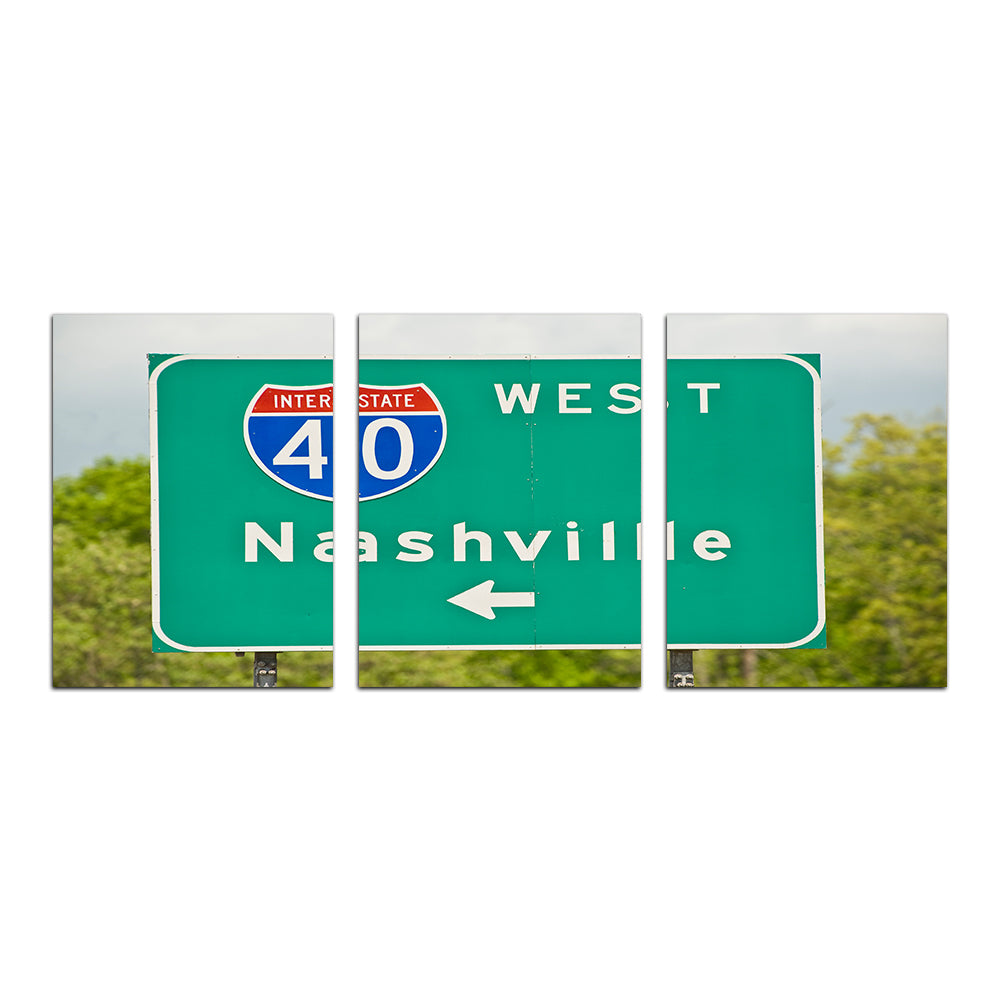 Nashville Interstate 40 Wall Art
