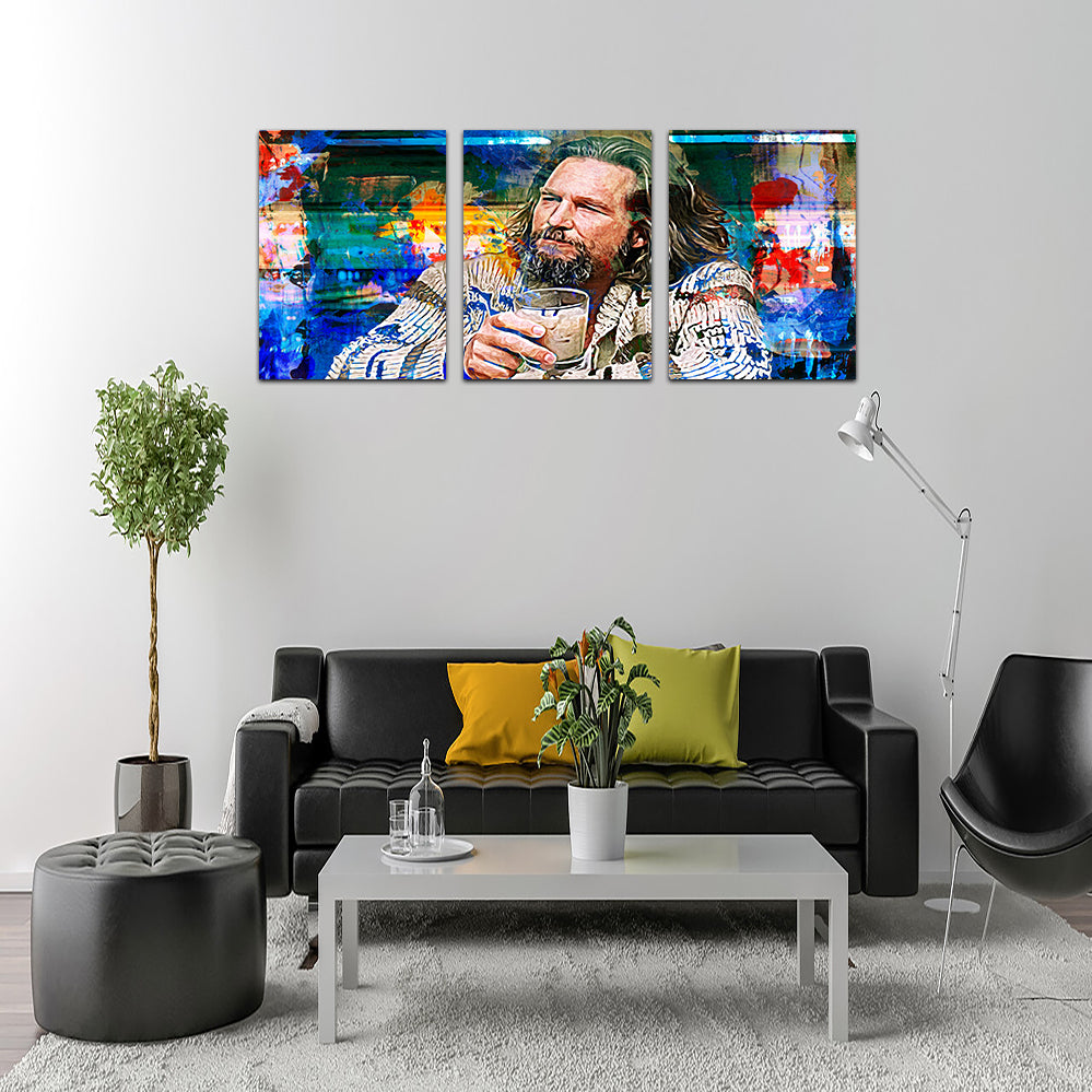 The Dude Vintage Blue Wall Art