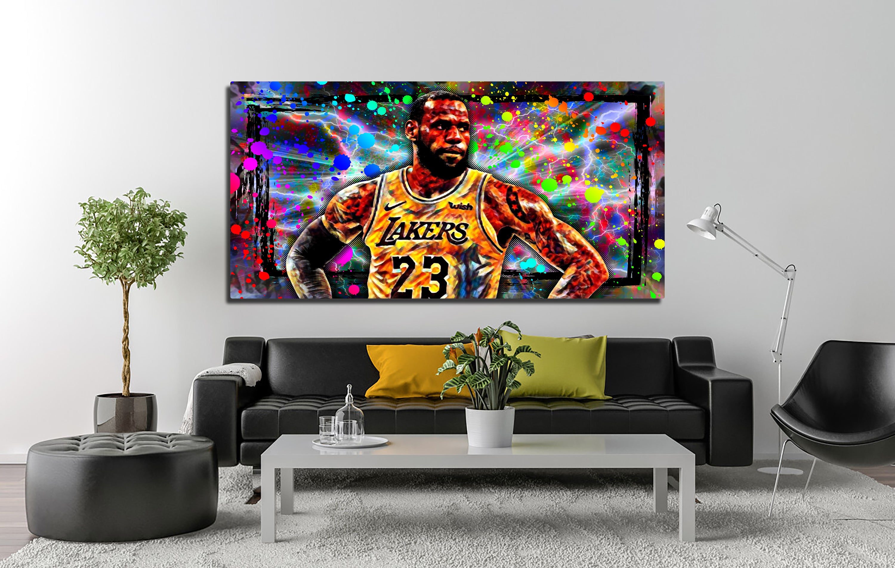 Abstract LBJ Panoramic Wall Art