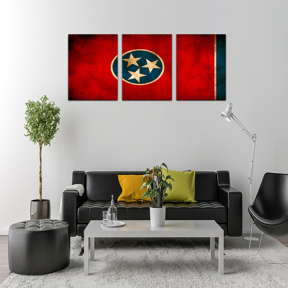 Tennessee Flag Grunge Wall Art