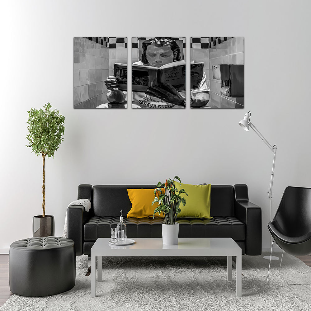 Toilet Reading Wall Art