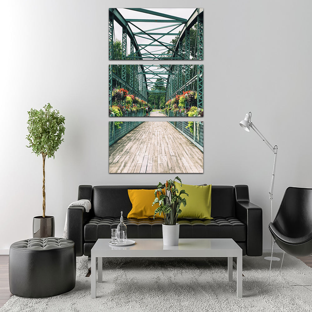 Old Drake Hill Flower Bridge Wall Art