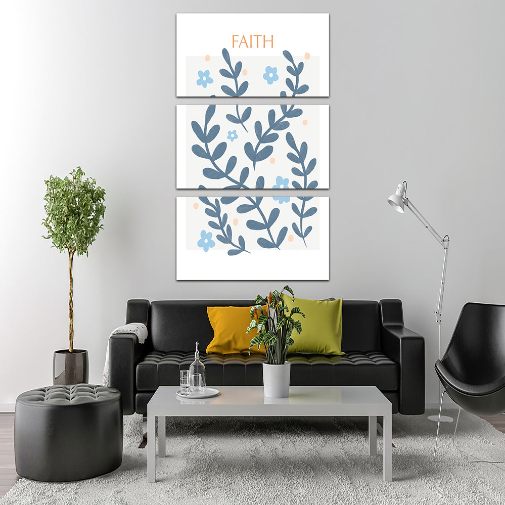 Faith Blue Wall Art