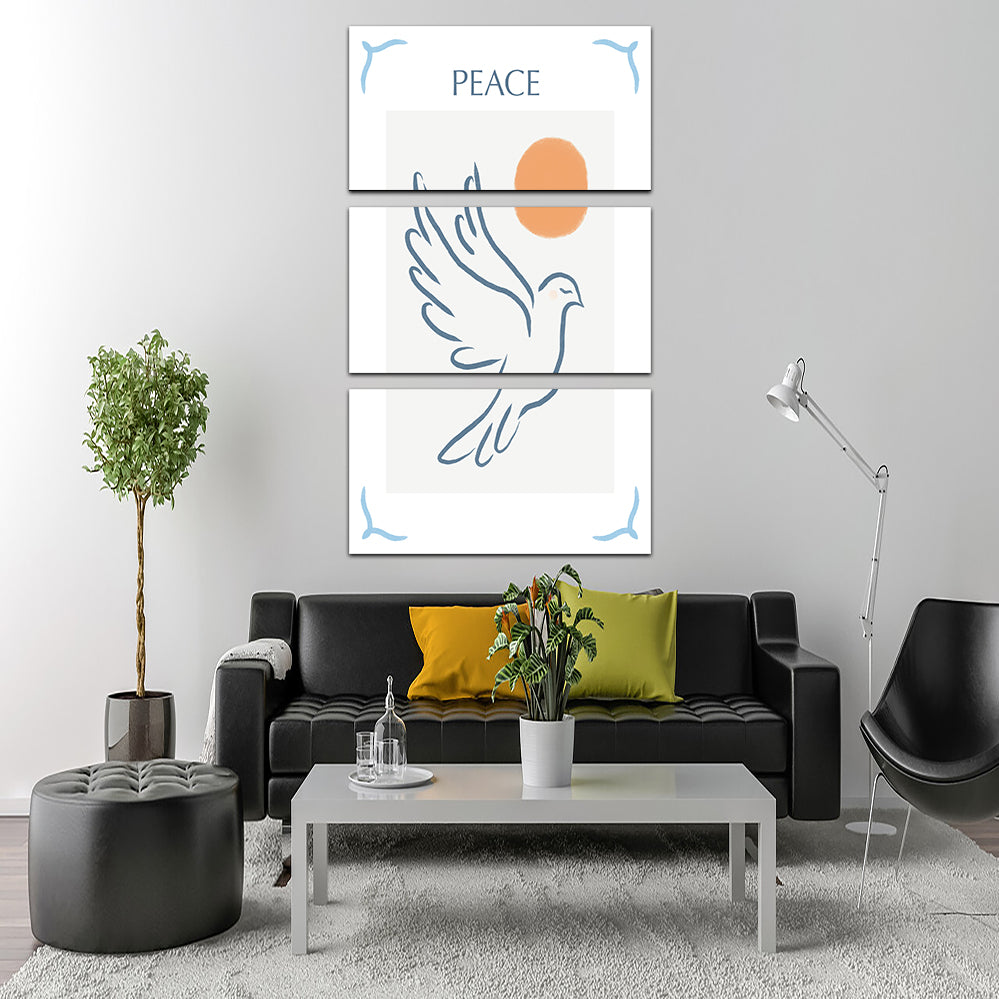 Peace Blue Wall Art