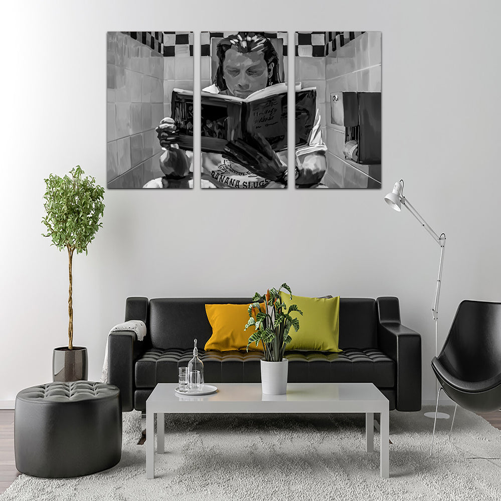 Toilet Reading Wall Art