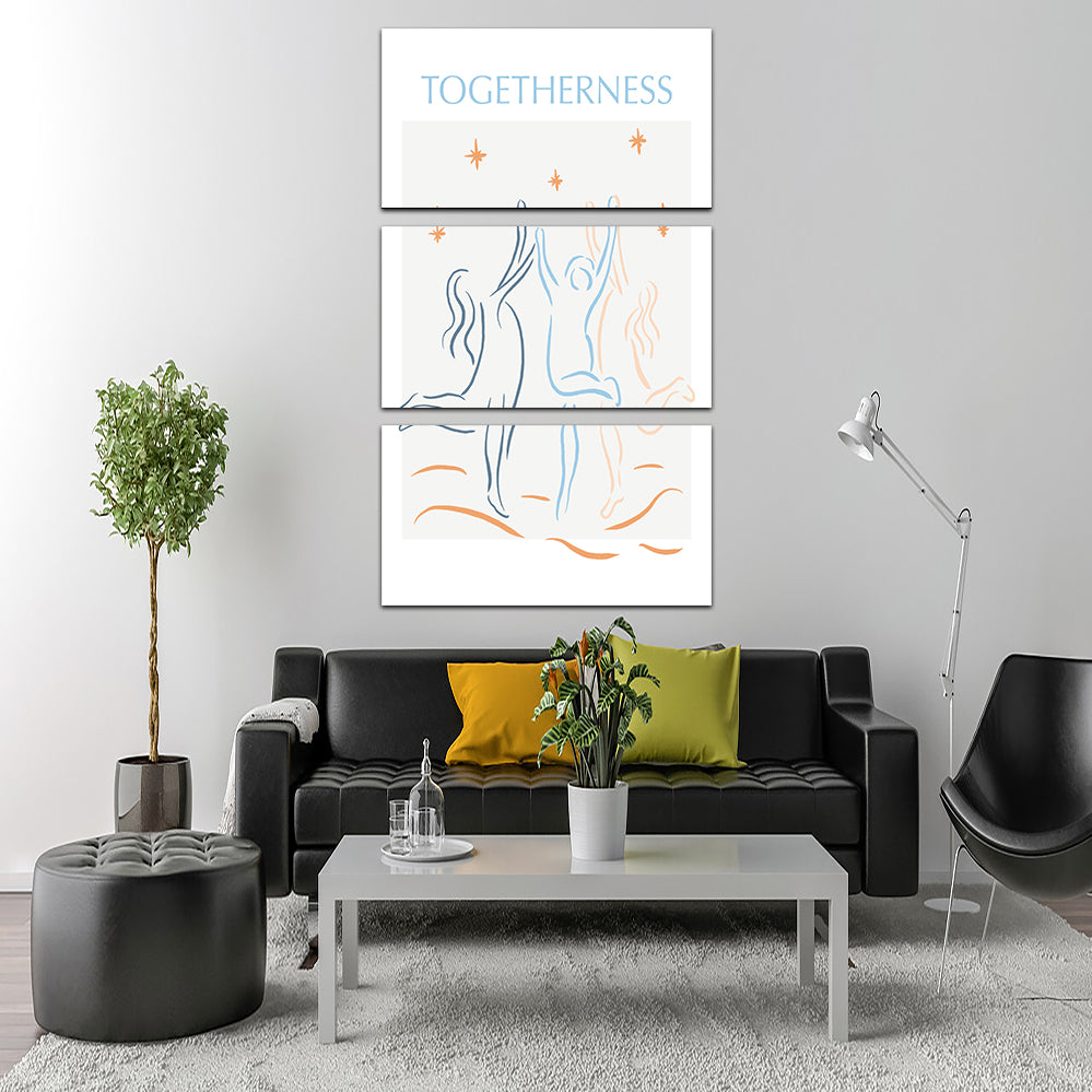 Togetherness Blue Wall Art