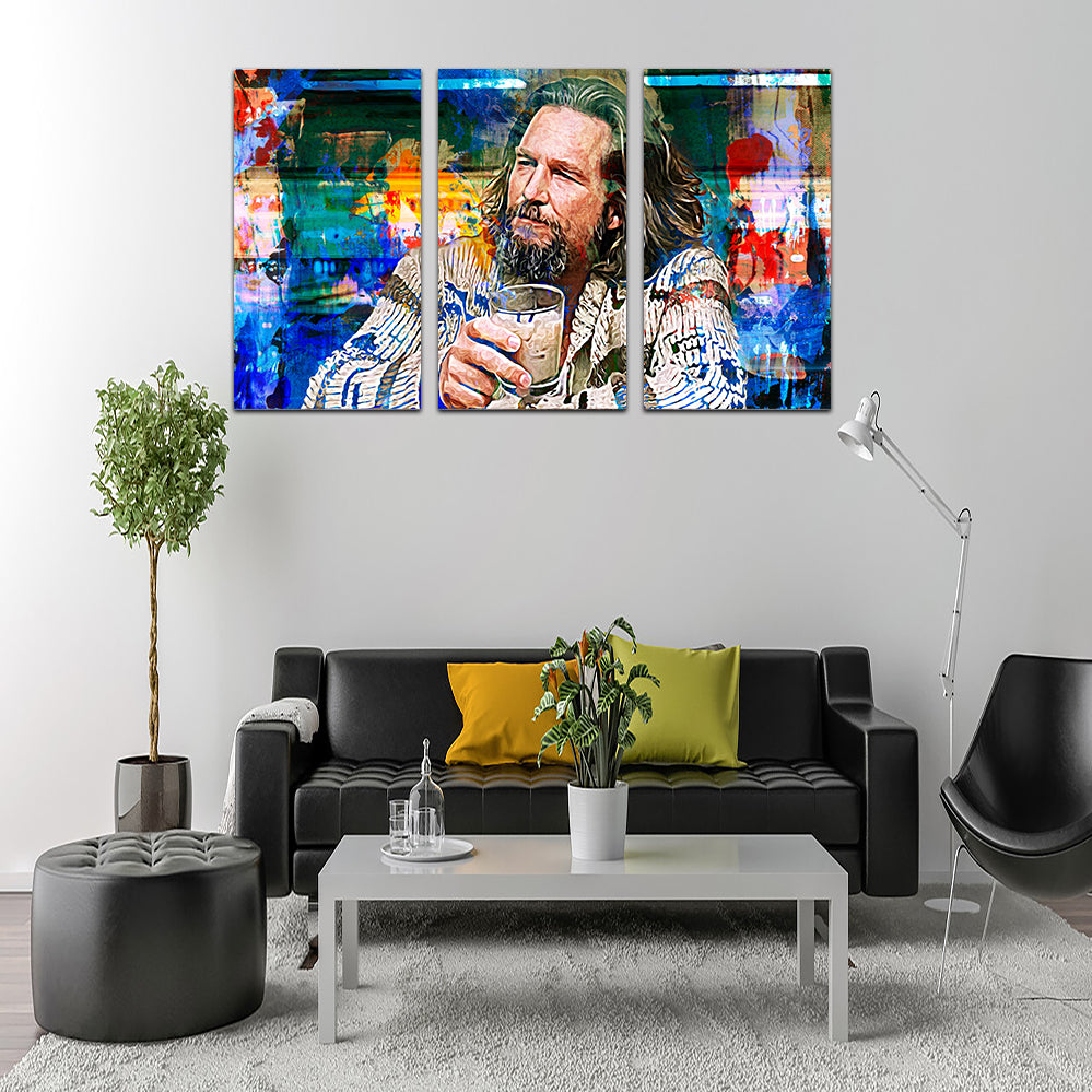 The Dude Vintage Blue Wall Art