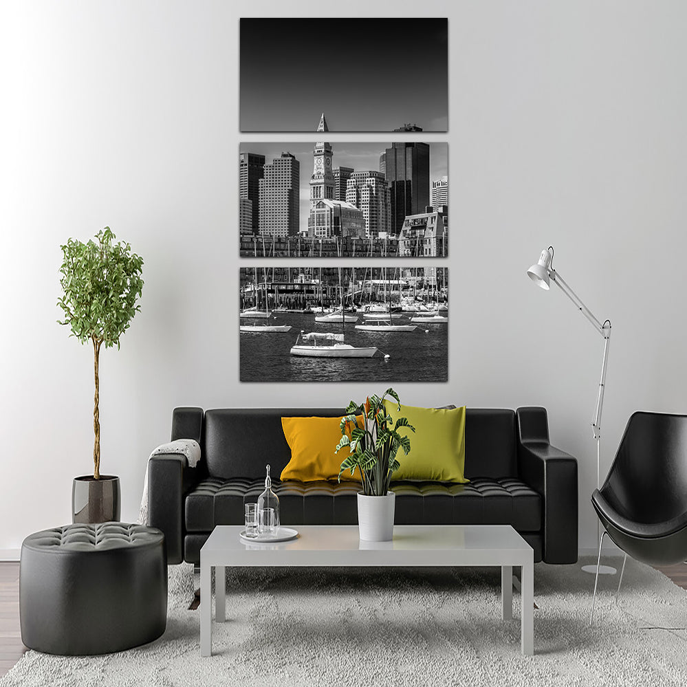 Boston Financial District _ Monochrome Wall Art