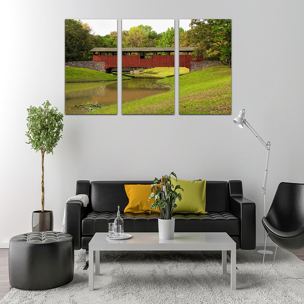 Burns Park Covered Bridge Wall Art