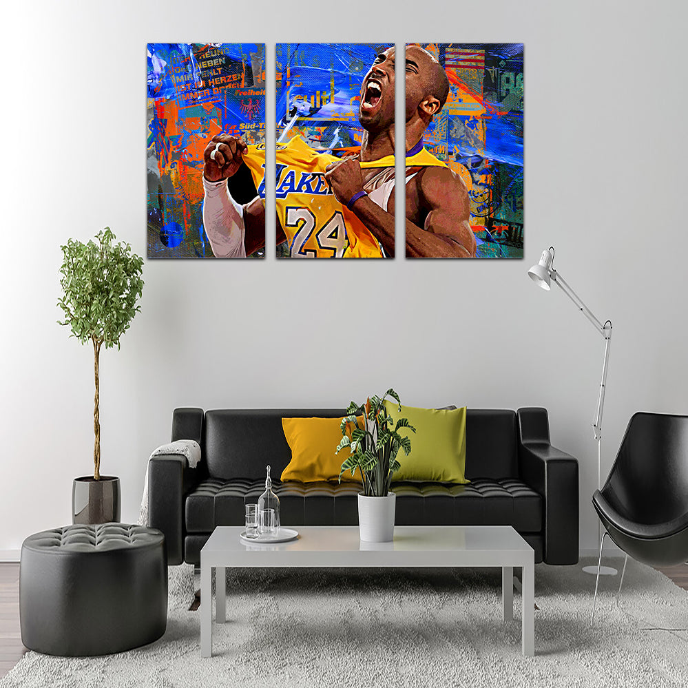 The Black Mamba Vintage Blue Wall Art