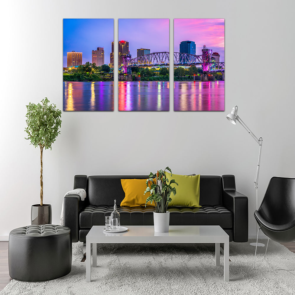 Little Rock Skyline Wall Art