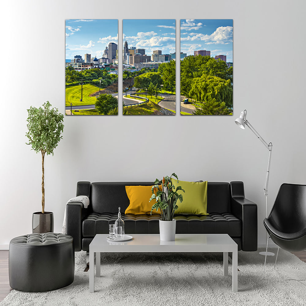 Hartford Downtown Cityscape Wall Art