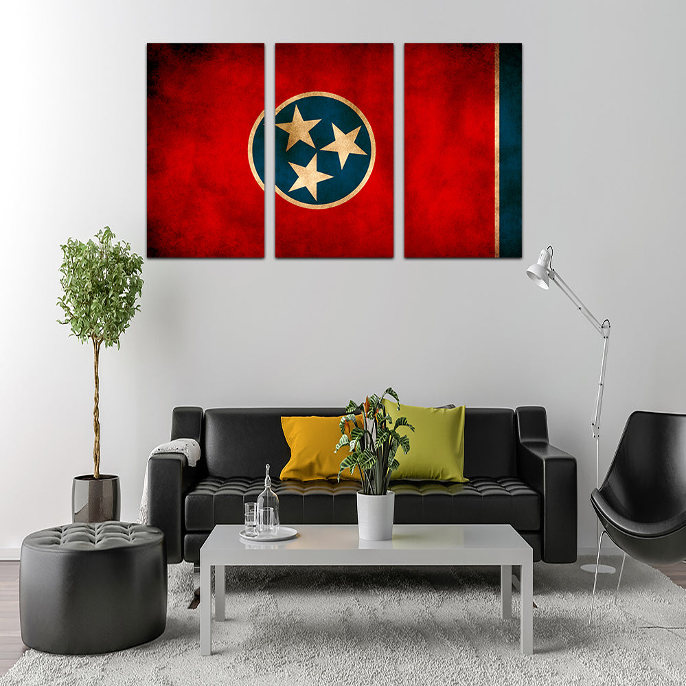 Tennessee Flag Grunge Wall Art