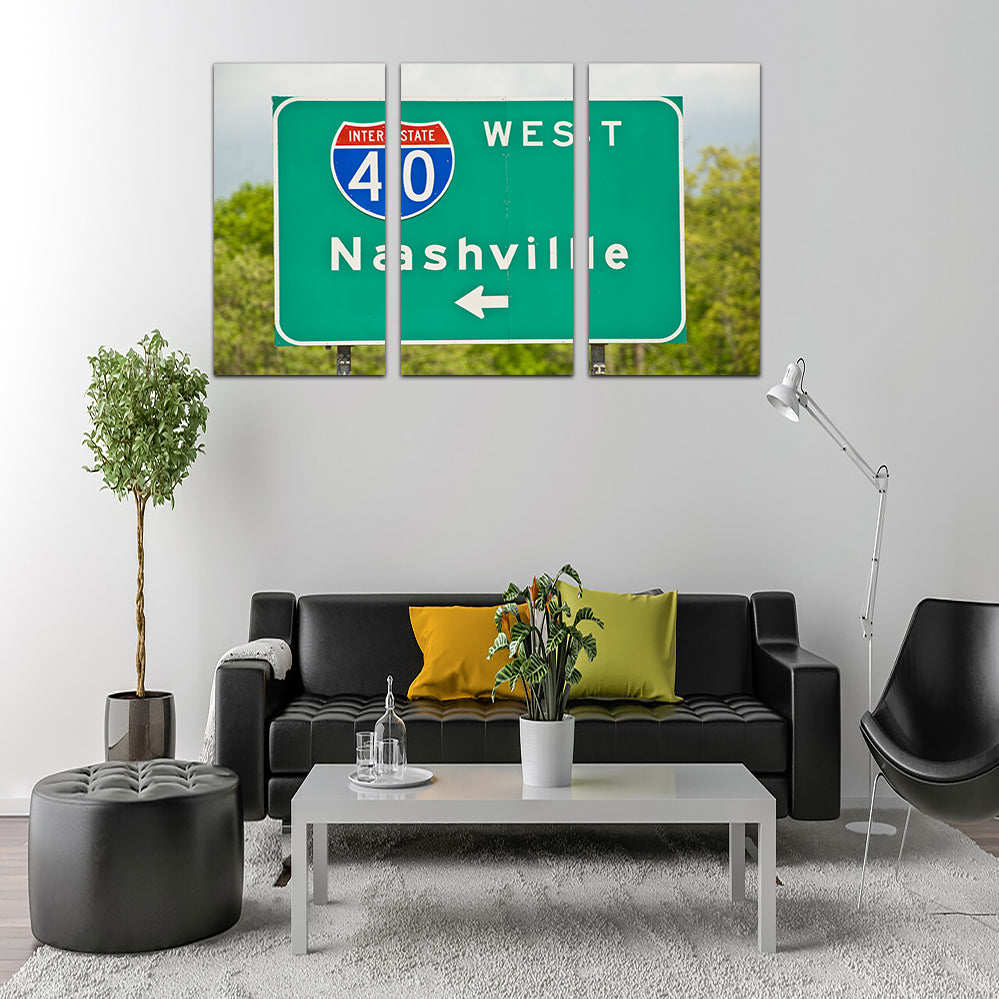 Nashville Interstate 40 Wall Art
