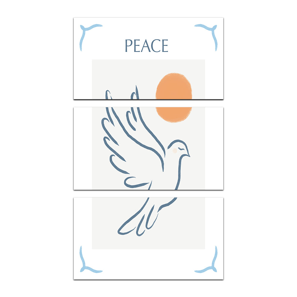 Peace Blue Wall Art