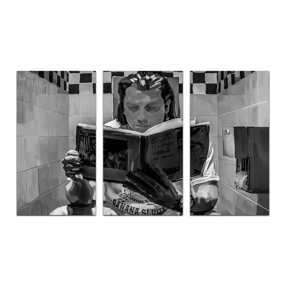 Toilet Reading Wall Art