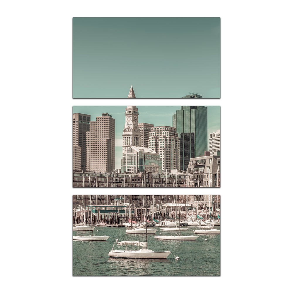 Boston Cityscape North End Wall Art