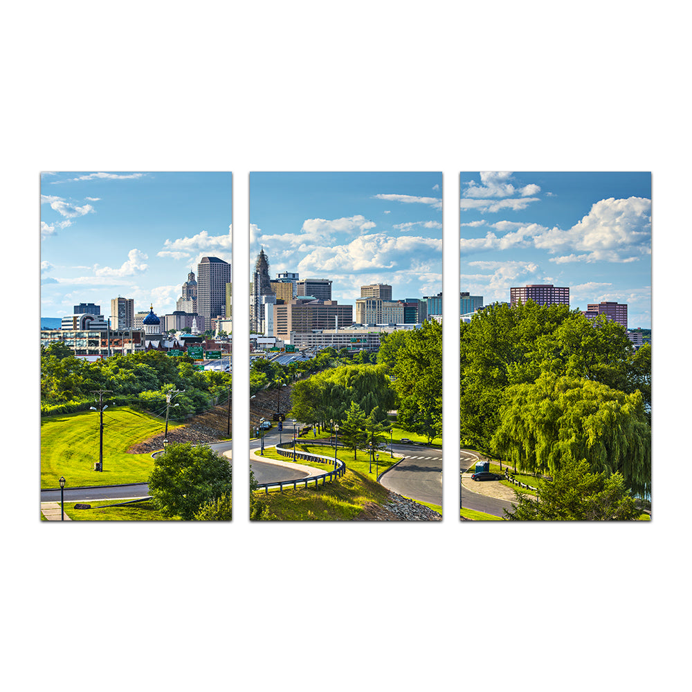 Hartford Downtown Cityscape Wall Art