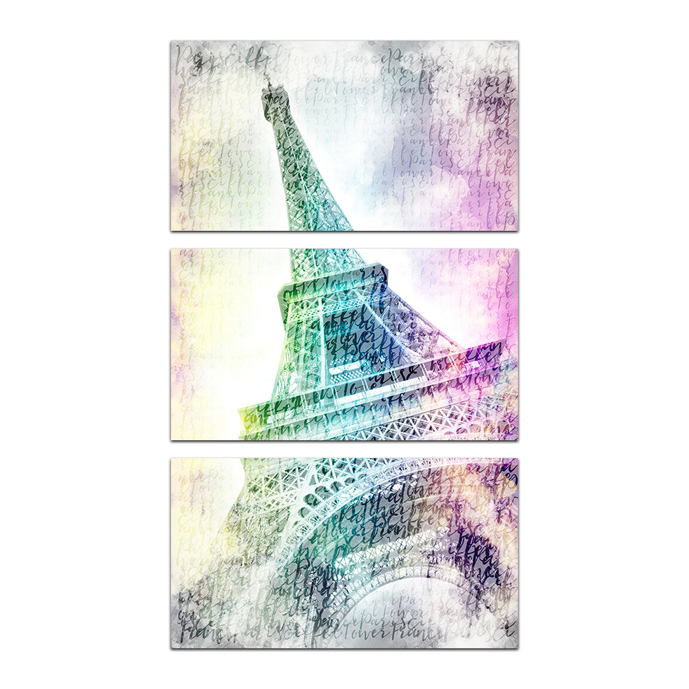 Paris Watercolor Eiffel Tower Wall Art