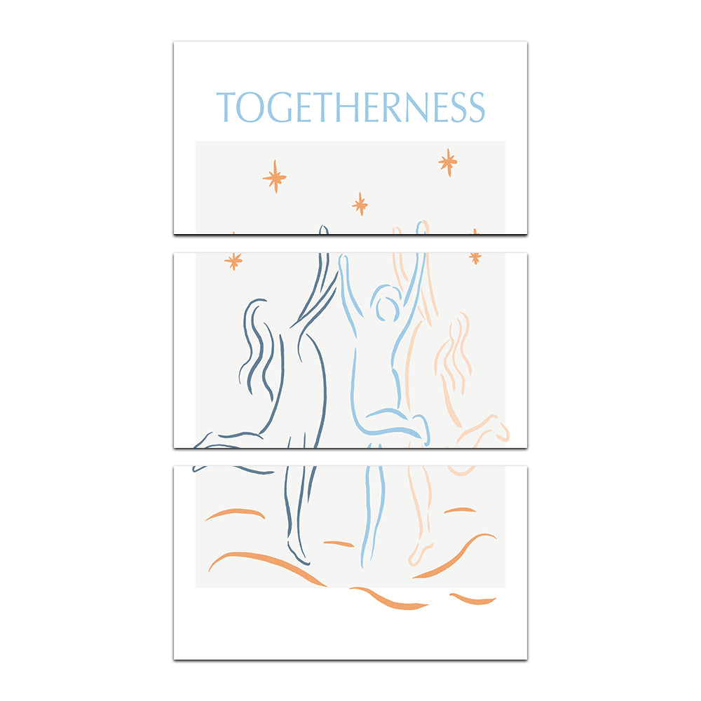 Togetherness Blue Wall Art