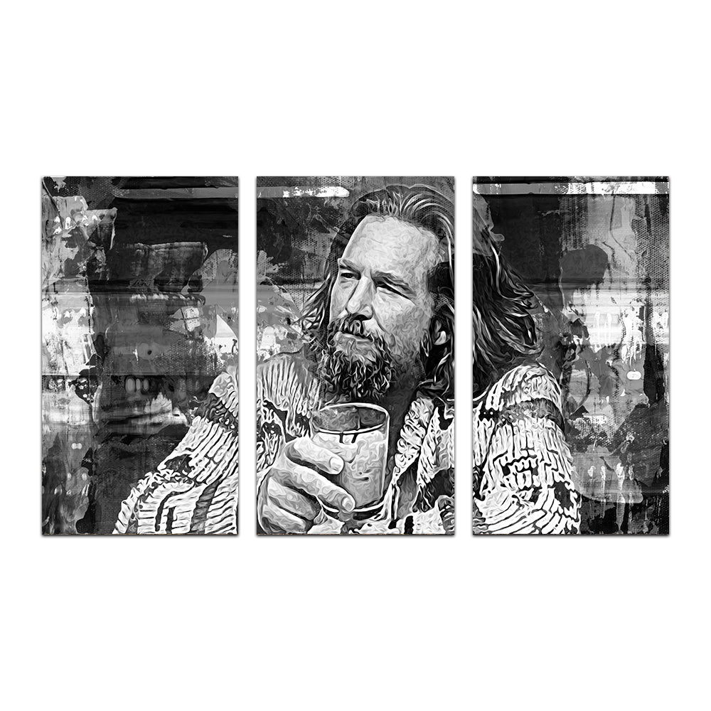The Dude Grayscale Wall Art