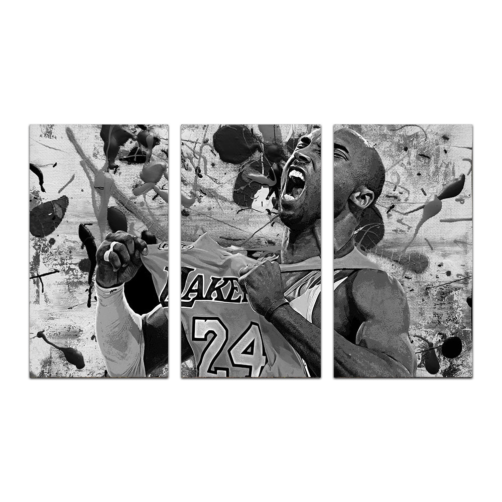 The Black Mamba Grayscale Wall Art