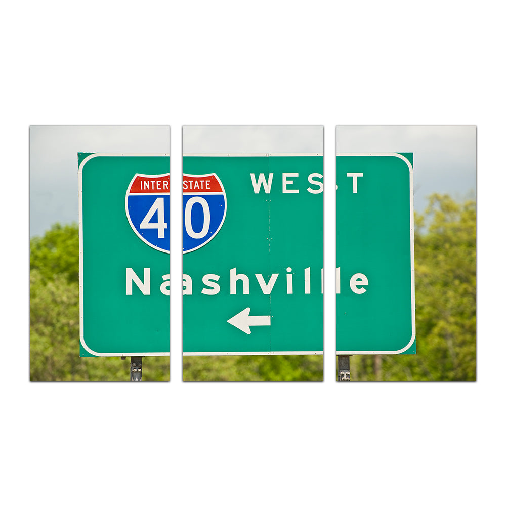 Nashville Interstate 40 Wall Art