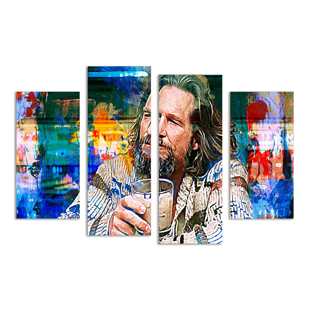 The Dude Vintage Blue Wall Art