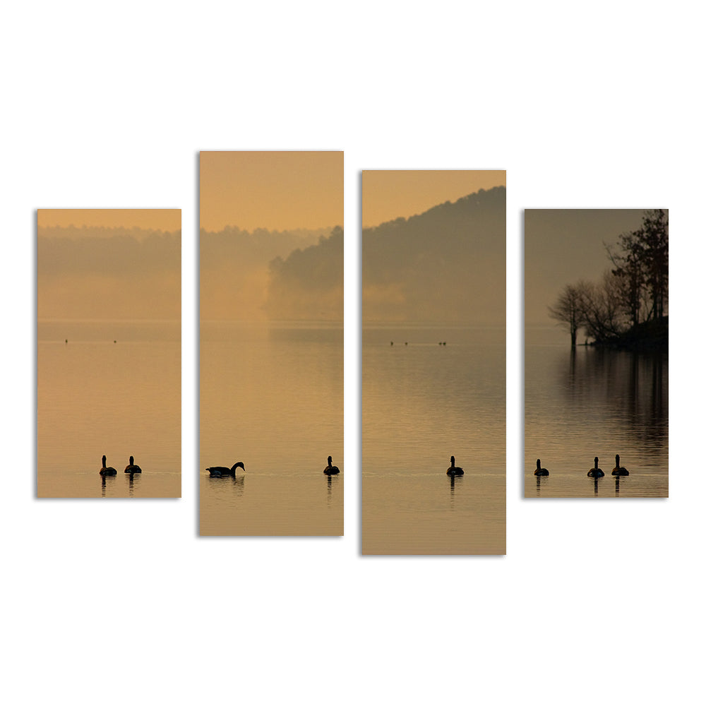 Geese on Lake Degray Wall Art