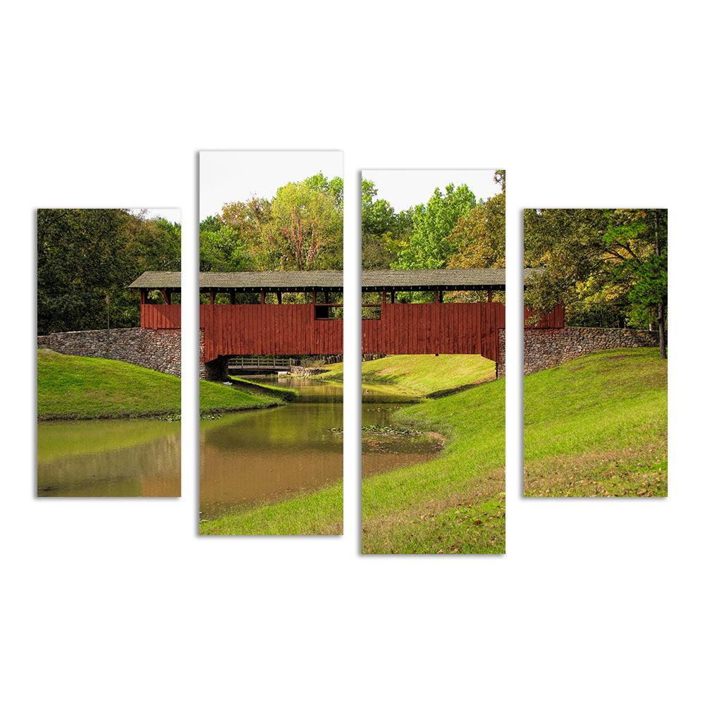 Burns Park Covered Bridge Wall Art