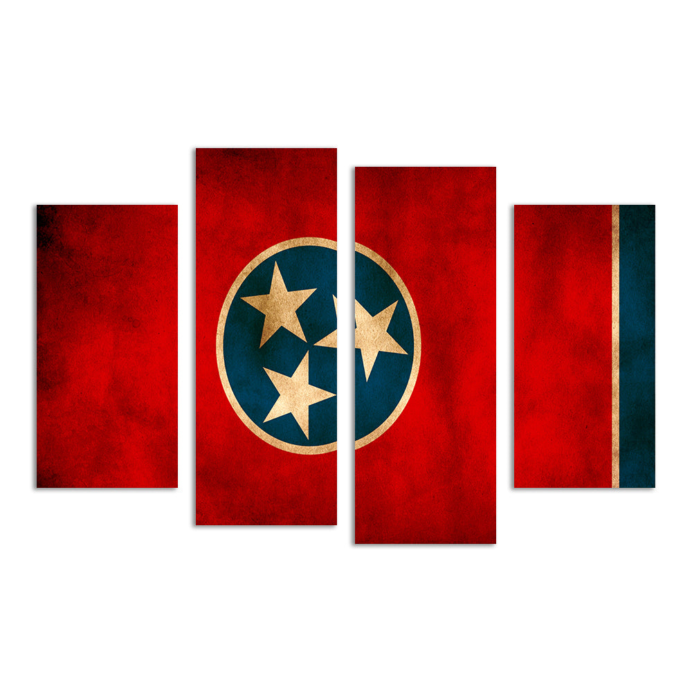 Tennessee Flag Grunge Wall Art