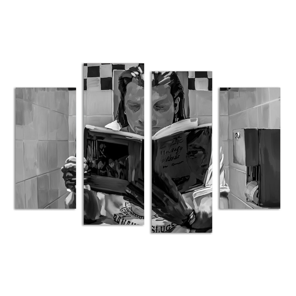 Toilet Reading Wall Art