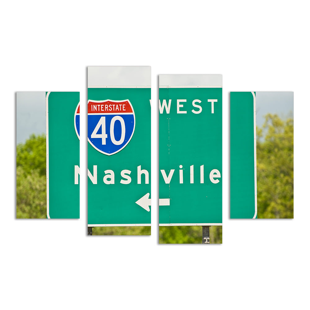 Nashville Interstate 40 Wall Art