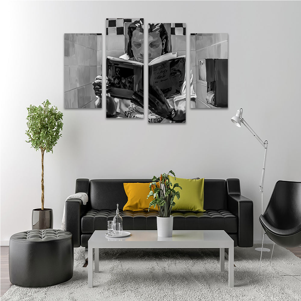 Toilet Reading Wall Art