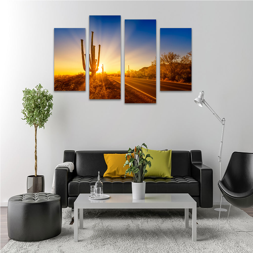 Saguaro National Park Setting Sun Wall Art