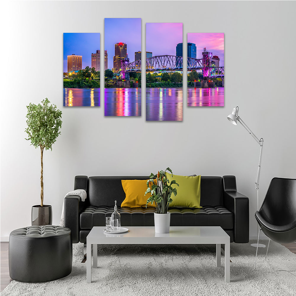 Little Rock Skyline Wall Art