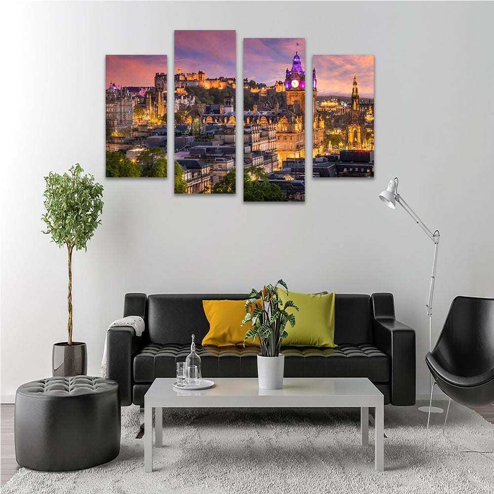 Edinburgh Sunset Wall Art