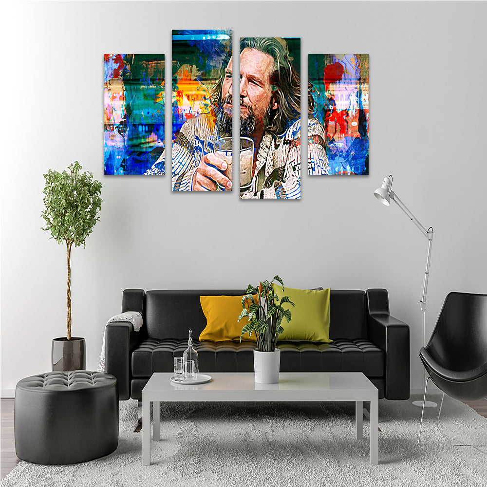 The Dude Vintage Blue Wall Art