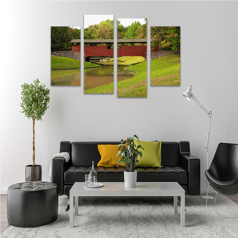 Burns Park Covered Bridge Wall Art
