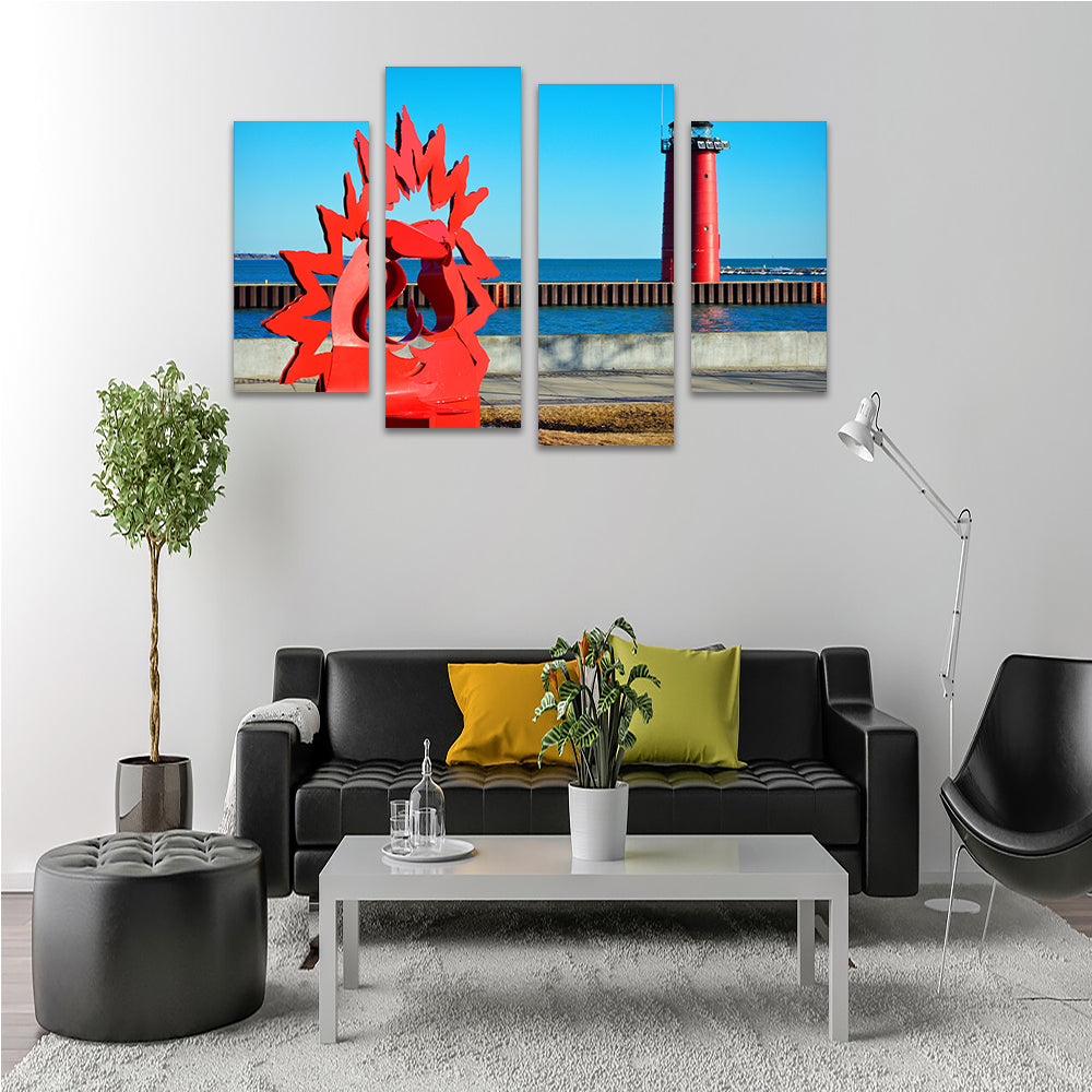 North Pier Lighthouse Wall Art