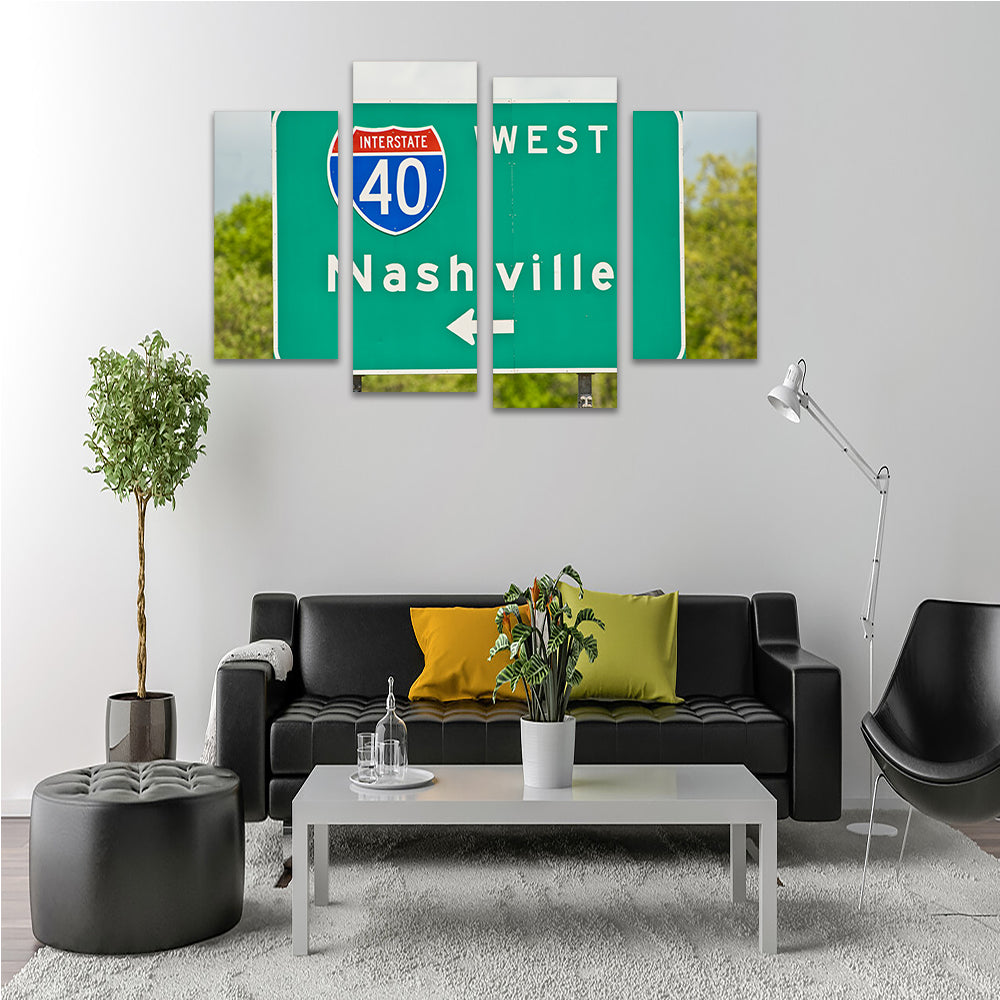Nashville Interstate 40 Wall Art