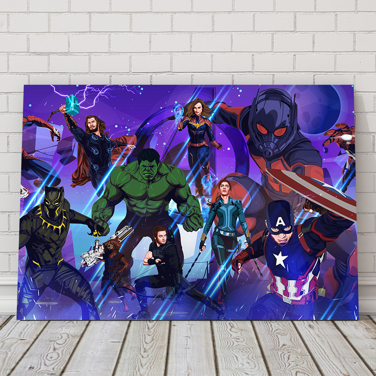Marvel Character Collage Wall Art