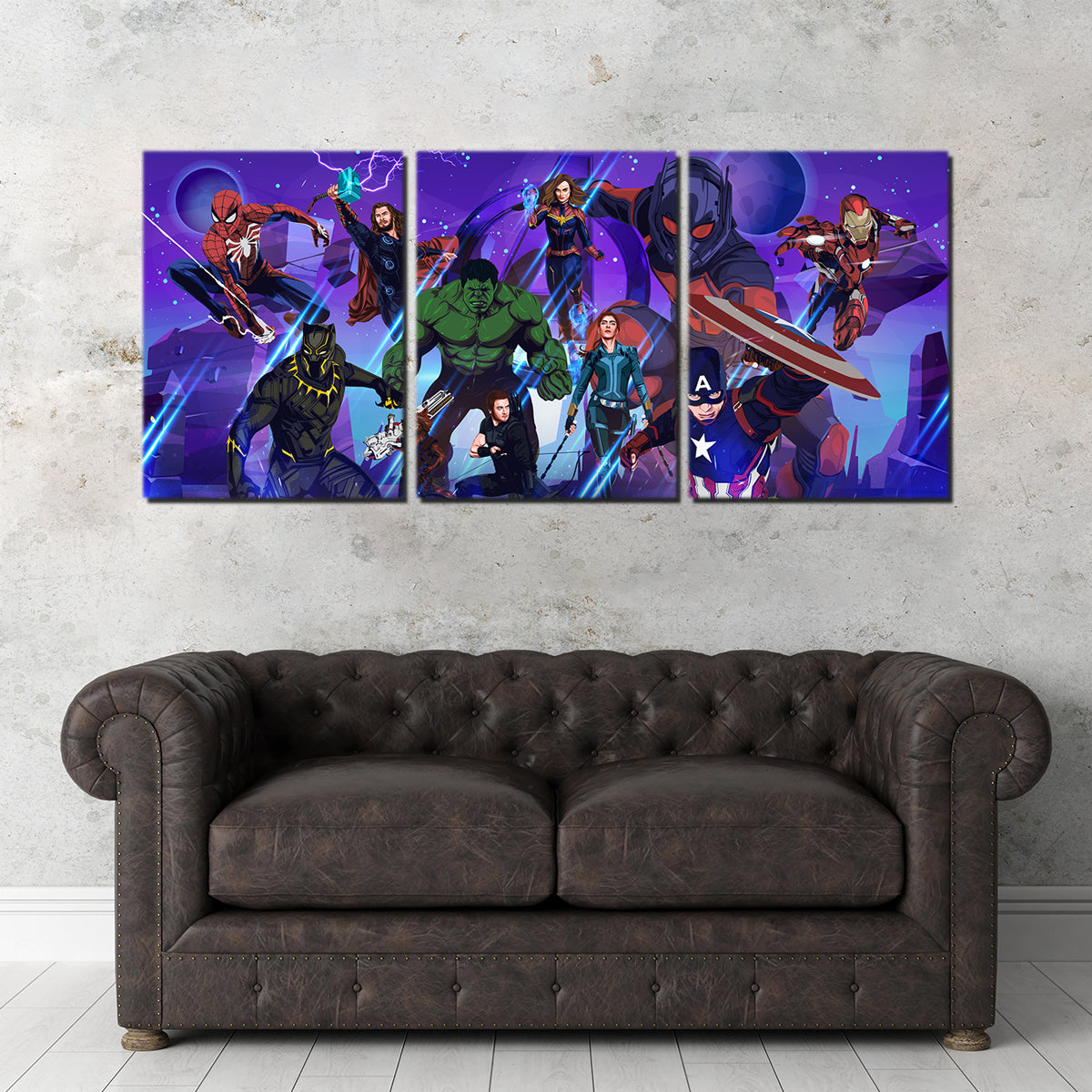 Marvel Character Collage Wall Art