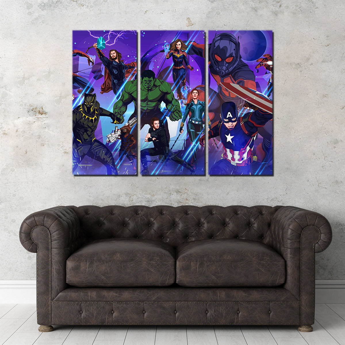 Marvel Character Collage Wall Art